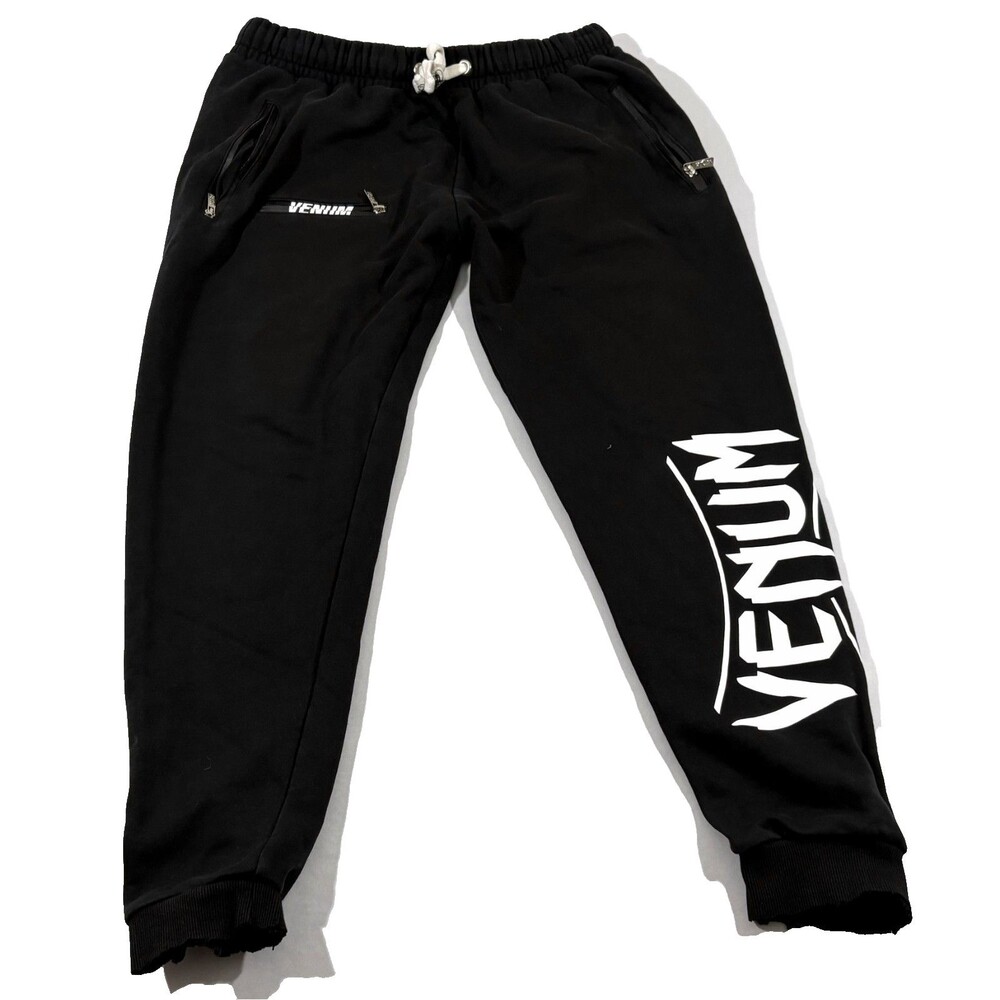 Venum UFC Sweatpants Mens Black MMA Jogger Training Gym Running Casual Sz 2XL